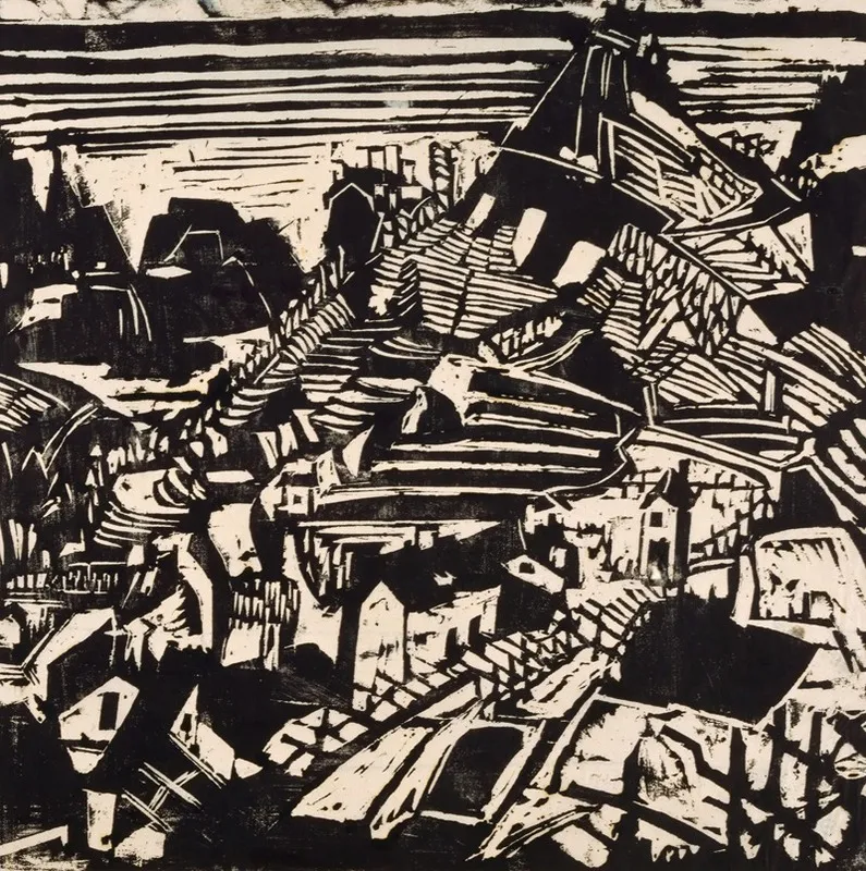 Dorf Im Tessin by Albert Müller - Canvas Print