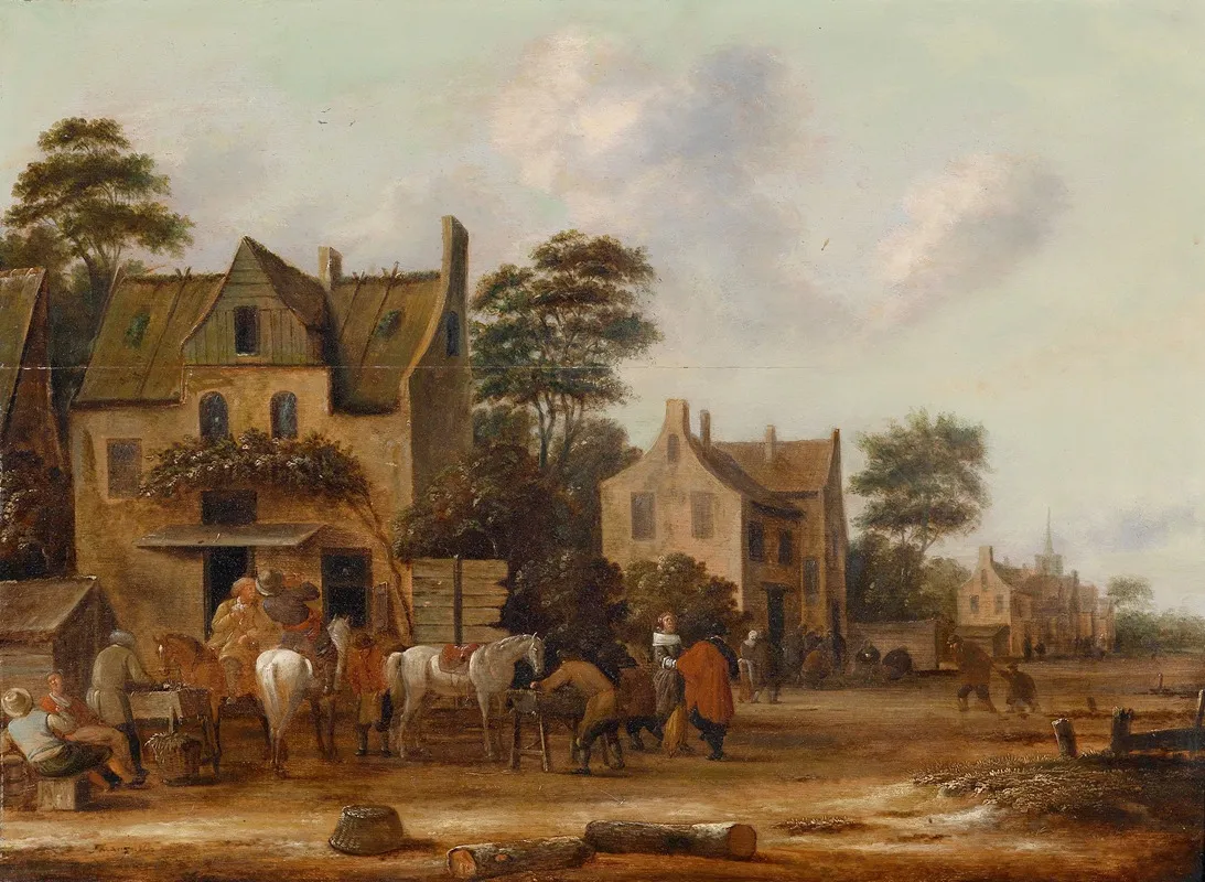 Dorfstrase 3 by Thomas Heeremans - Canvas Print