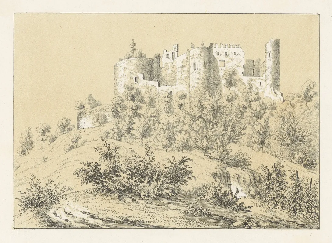 Dorneck by Johann Friedrich Wagner - Canvas Print