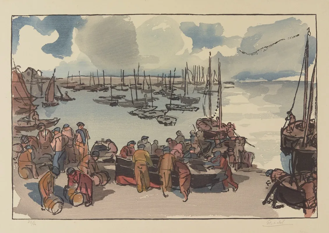 Douarnenez 2 by Jules Chadel - Canvas Print