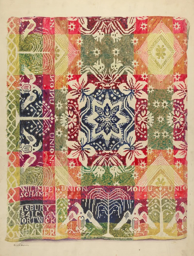 Double Faced Blanket by Edith Magnette - Canvas Print