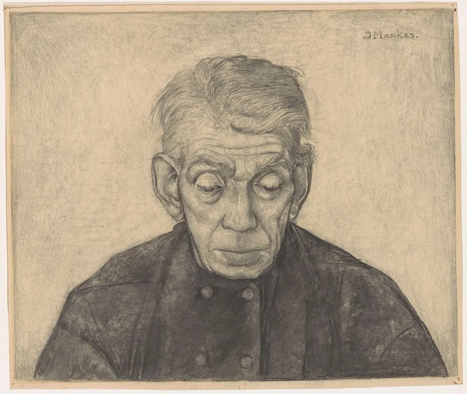 Douwe Van Voren Gezien by Jan Mankes - Canvas Print