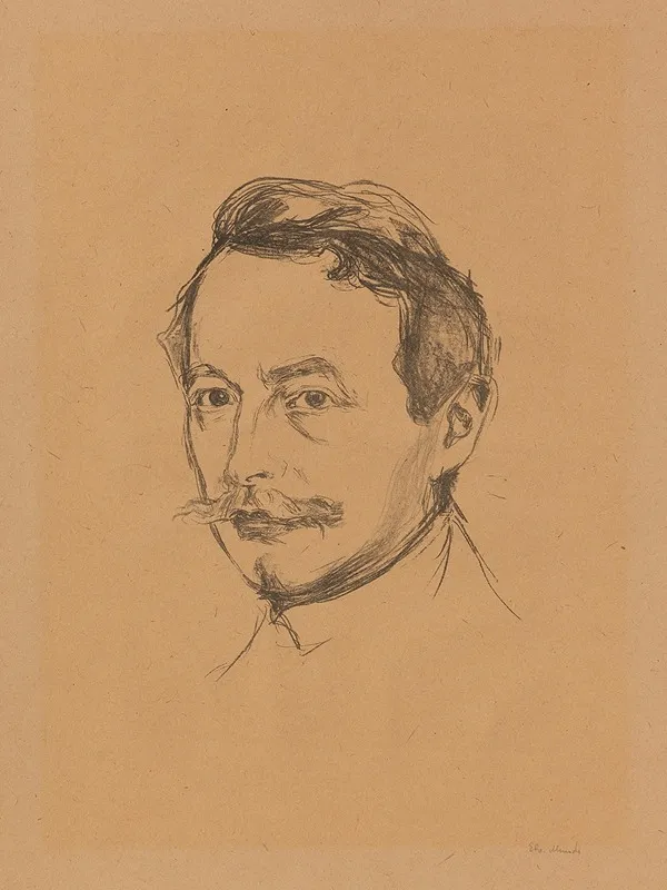 Dr Max Linde by Edvard Munch - Canvas Print