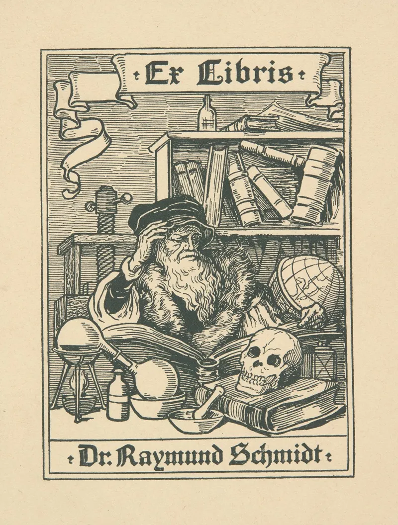 Dr Raymund Schmidt 1853 1933 Ekslibris