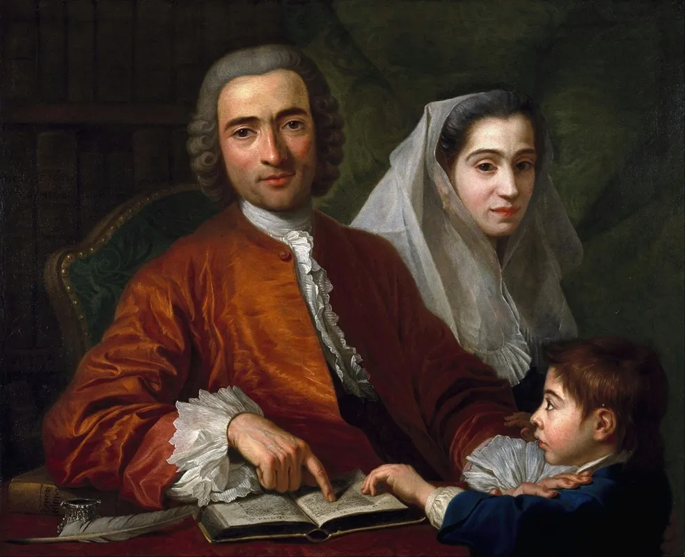 Dr Savatore Bernard With His Wife And Son