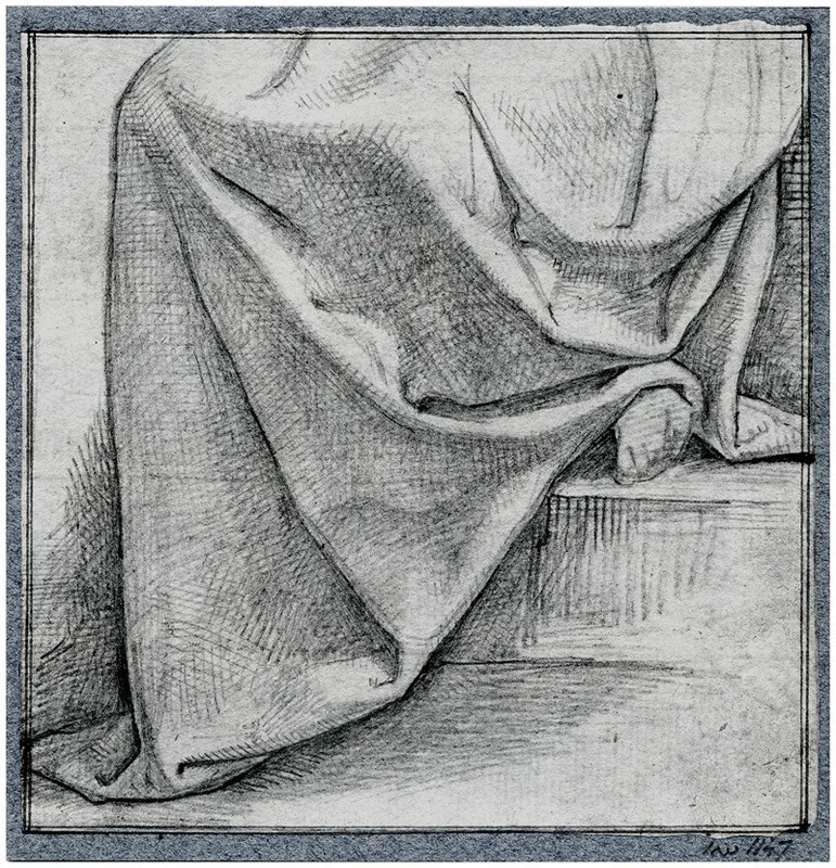Draperie Op Het Onderlichaam V E Zittende Figuur