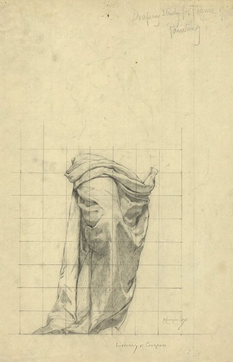 Drapery Study For Figure Of Painting