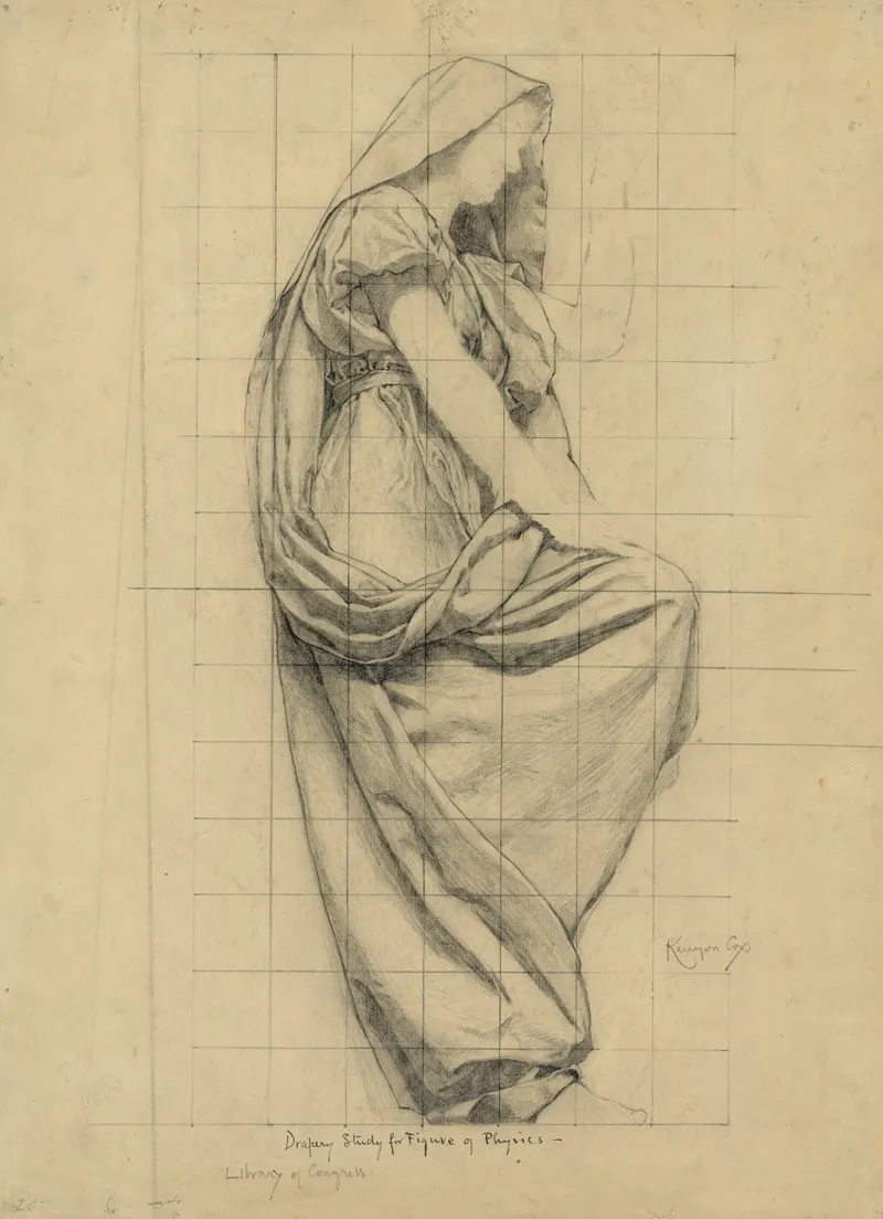 Drapery Study For Figure Of Physics