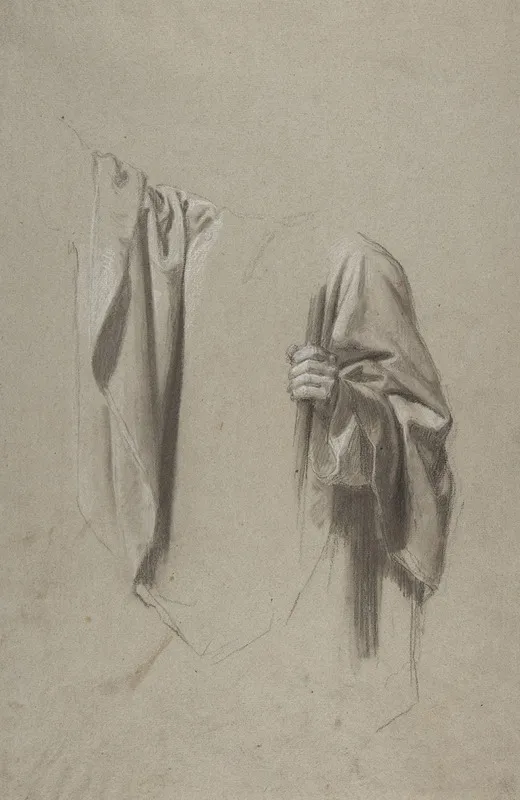 Drapery Study For Saint Remi