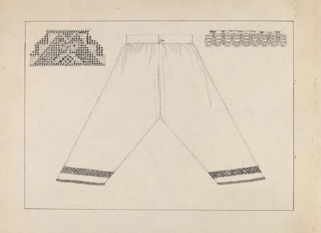 Drawers Trimmed W Drawnwork