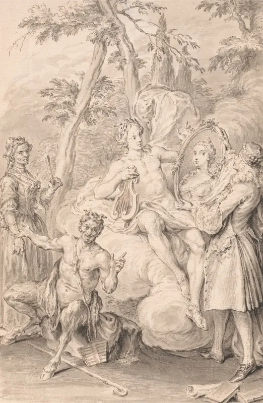 Drawing For A Frontispiece The Toast