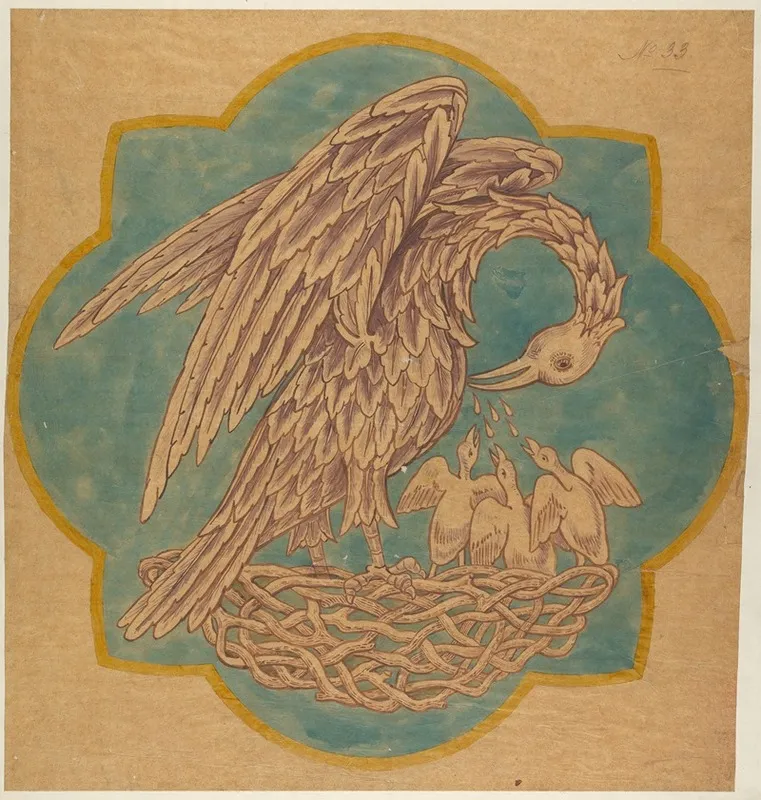 Drawing For Cope Decoration Or Painted Wall