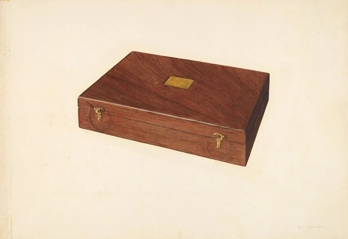 Drawing Instrument Box by Fred Hassebrock - Canvas Print