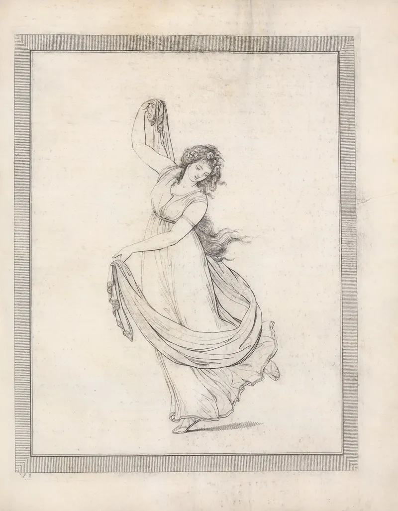Drawings Faithfully Copied From Nature At Naples Pl 05 by Friedrich Rehberg - Canvas Print