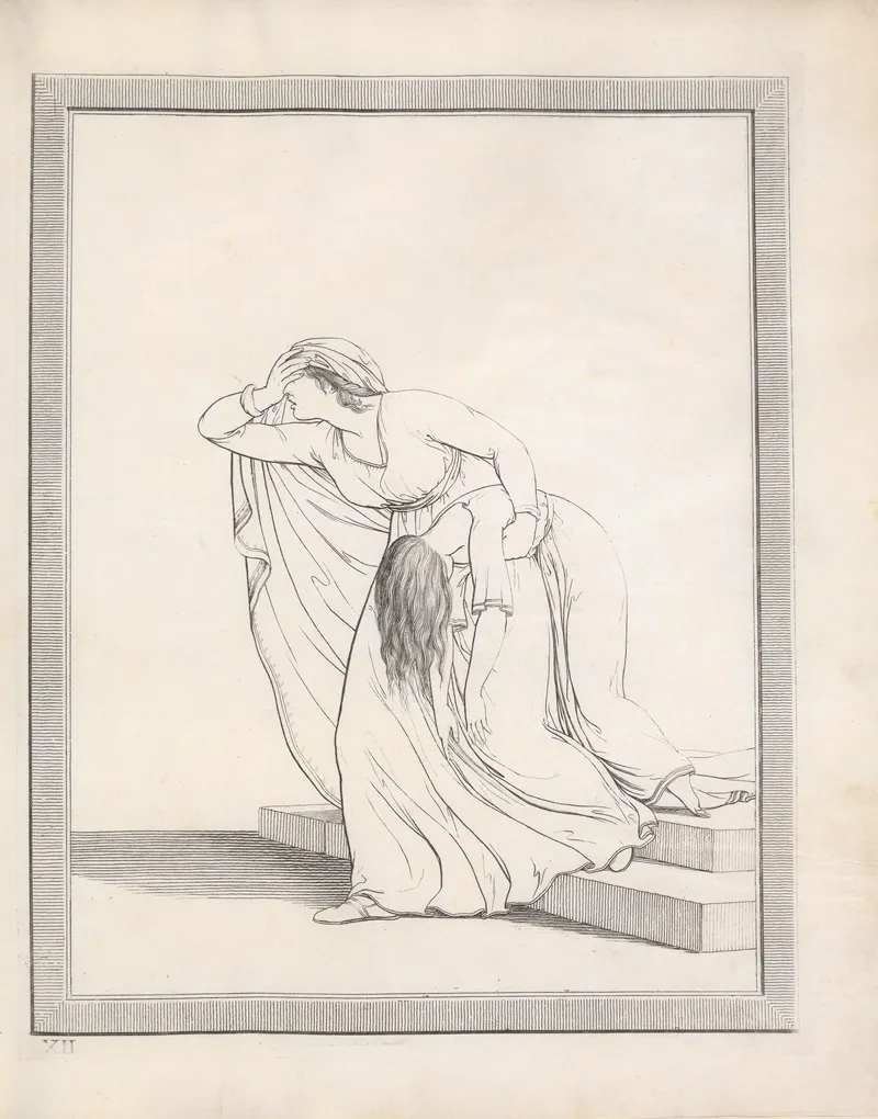 Drawings Faithfully Copied From Nature At Naples Pl 06 by Friedrich Rehberg - Canvas Print