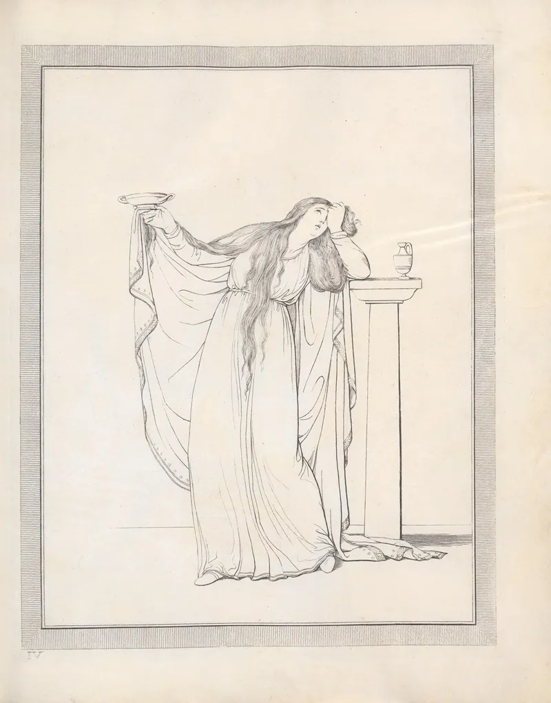 Drawings Faithfully Copied From Nature At Naples Pl 08 by Friedrich Rehberg - Canvas Print