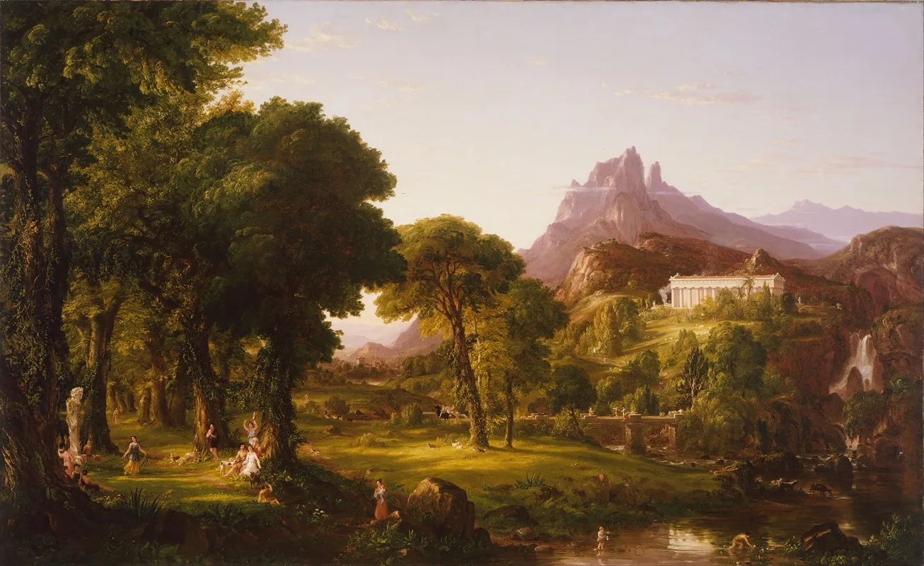 Dream Of Arcadia by Thomas Cole - Canvas Print