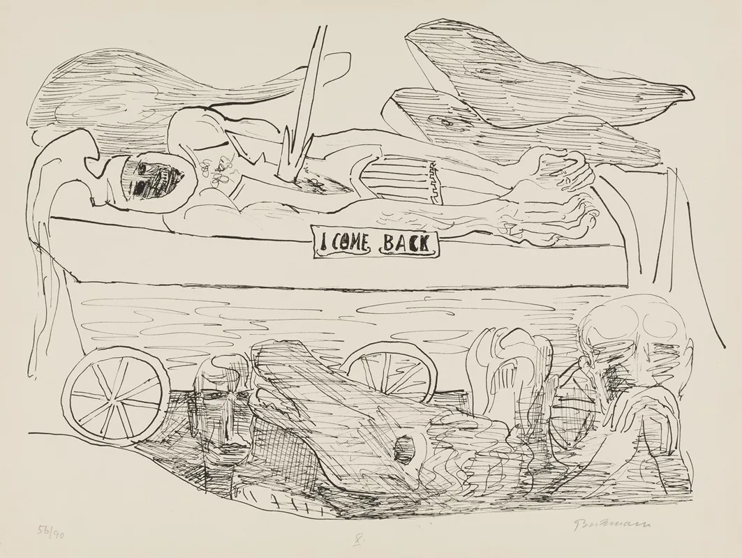 Dream Of War by Max Beckmann - Canvas Print