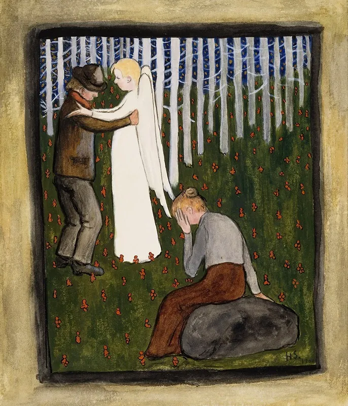 Dream by Hugo Simberg - Canvas Print