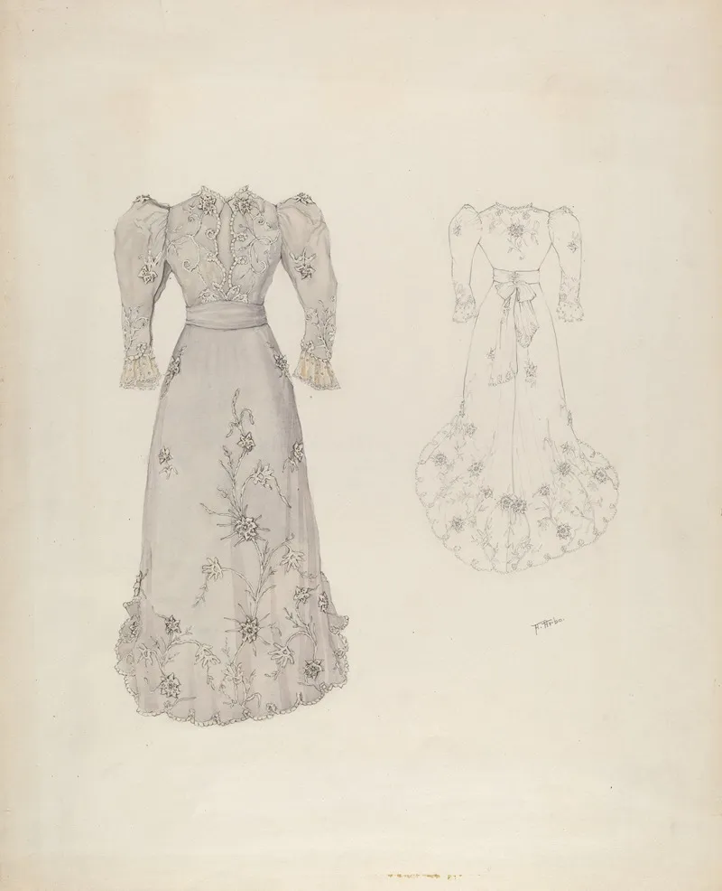 Dress 13 by Arelia Arbo - Canvas Print