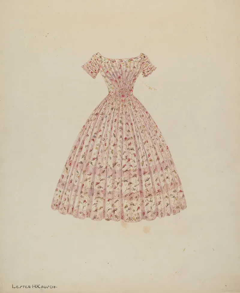 Dress 147 by Lester Kausch - Canvas Print