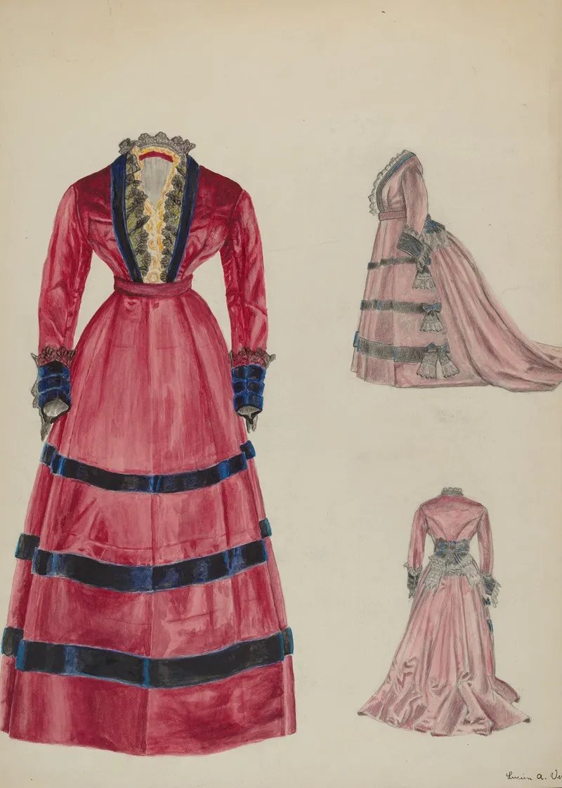 Dress 156 by Lucien Verbeke - Canvas Print