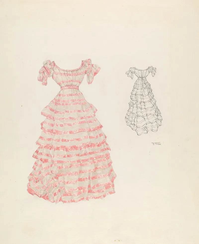 Dress 15 by Arelia Arbo - Canvas Print