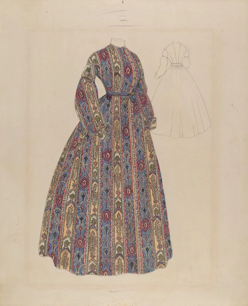Dress 162 by Mae Szilvasy - Canvas Print