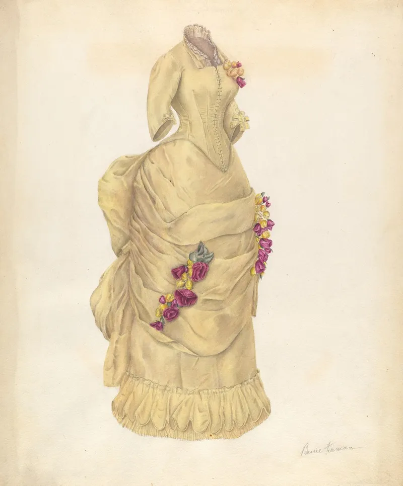 Dress 23 by Bessie Forman - Canvas Print