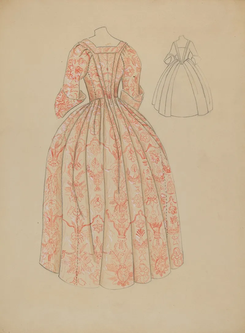 Dress 38 by Dorothy Gernon - Canvas Print