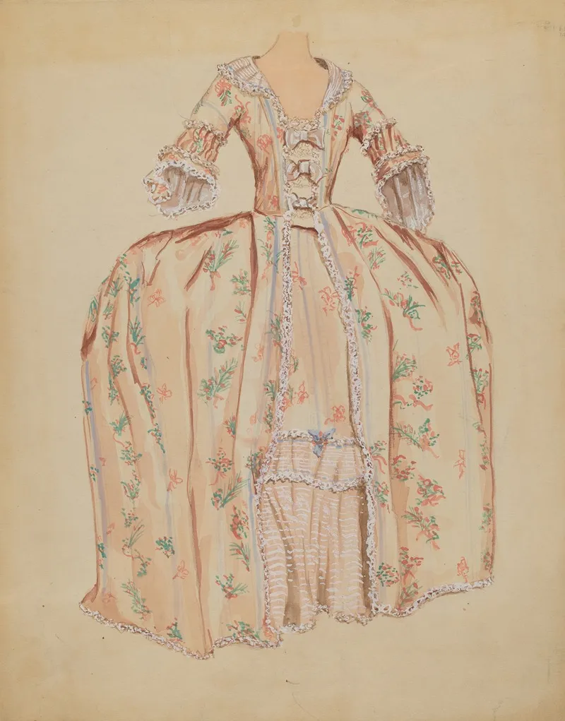 Dress 39 by Dorothy Gernon - Canvas Print