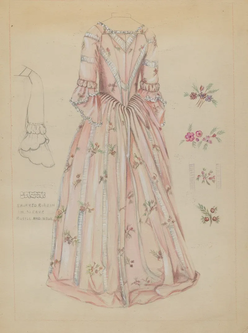 Dress 51 by Fanchon Larzelere - Canvas Print