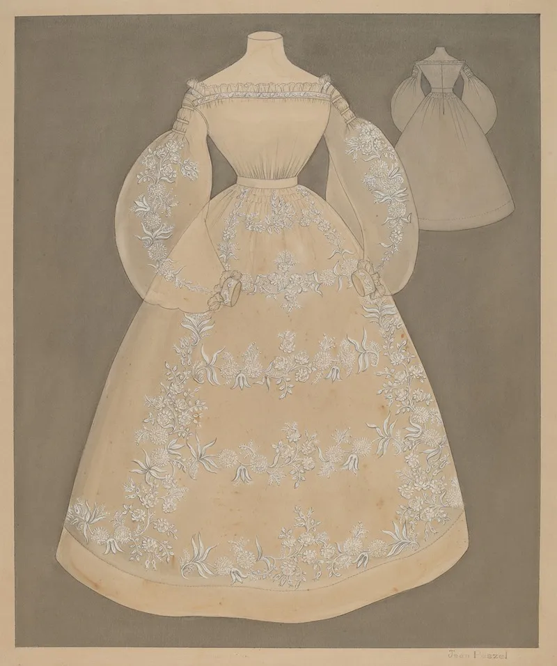 Dress 98 by Jean Peszel - Canvas Print