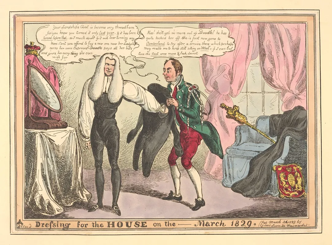 Dressing For The House On The March 1829