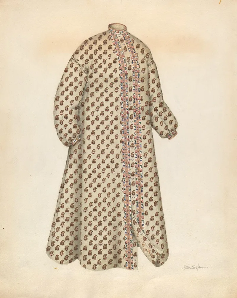 Dressing Gown 2 by Esther Hansen - Canvas Print