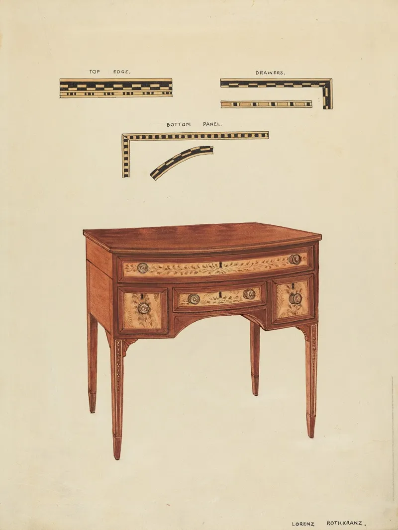 Dressing Table 4 by Lorenz Rothkranz - Canvas Print