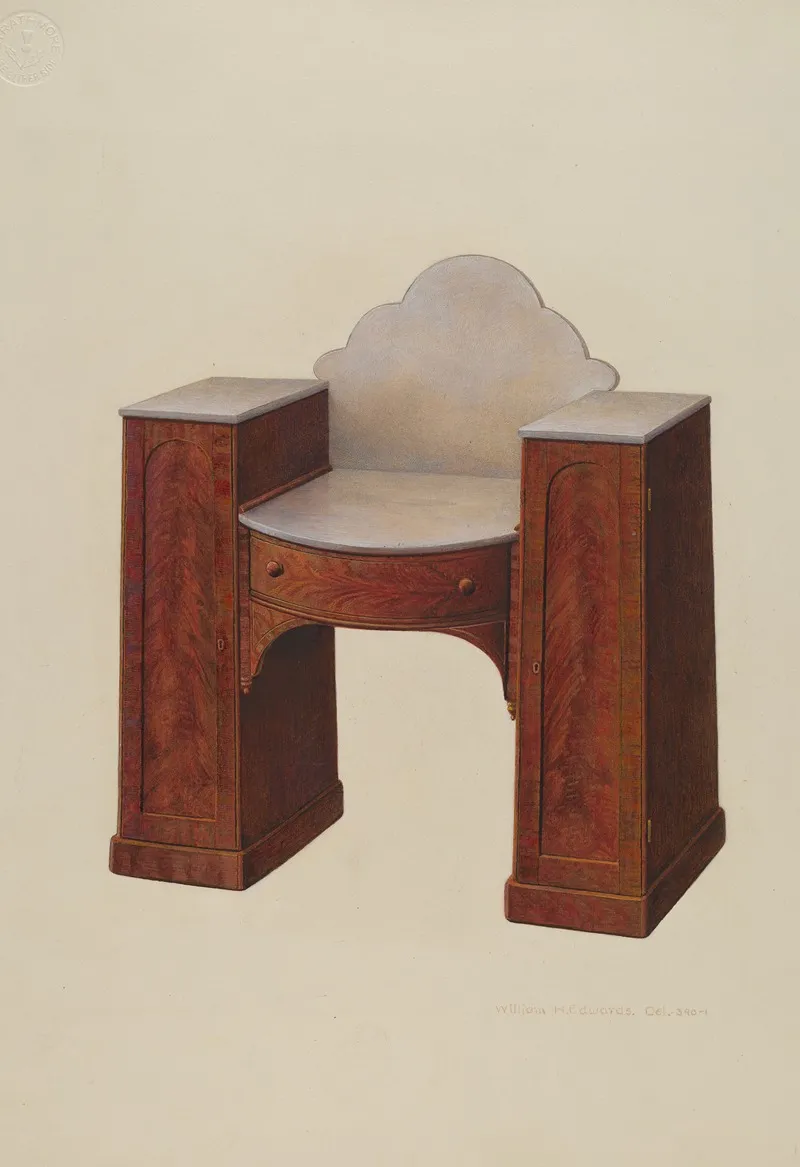 Dressing Table 6 by William H. Edwards - Canvas Print