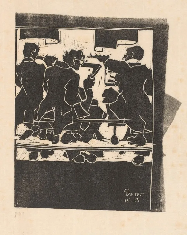 Drie Muzikanten 2 by Reijer Stolk - Canvas Print