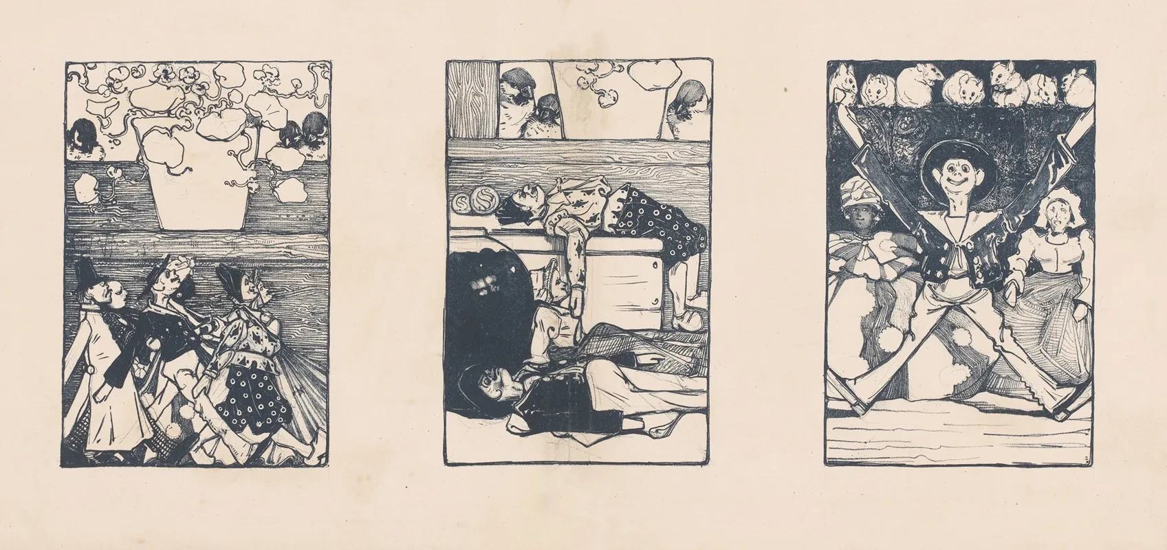 Drie Prenten Van Jan Klaassen