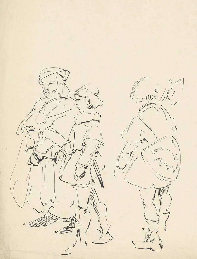 Drie Processie Figuren by Alfred Ost - Canvas Print