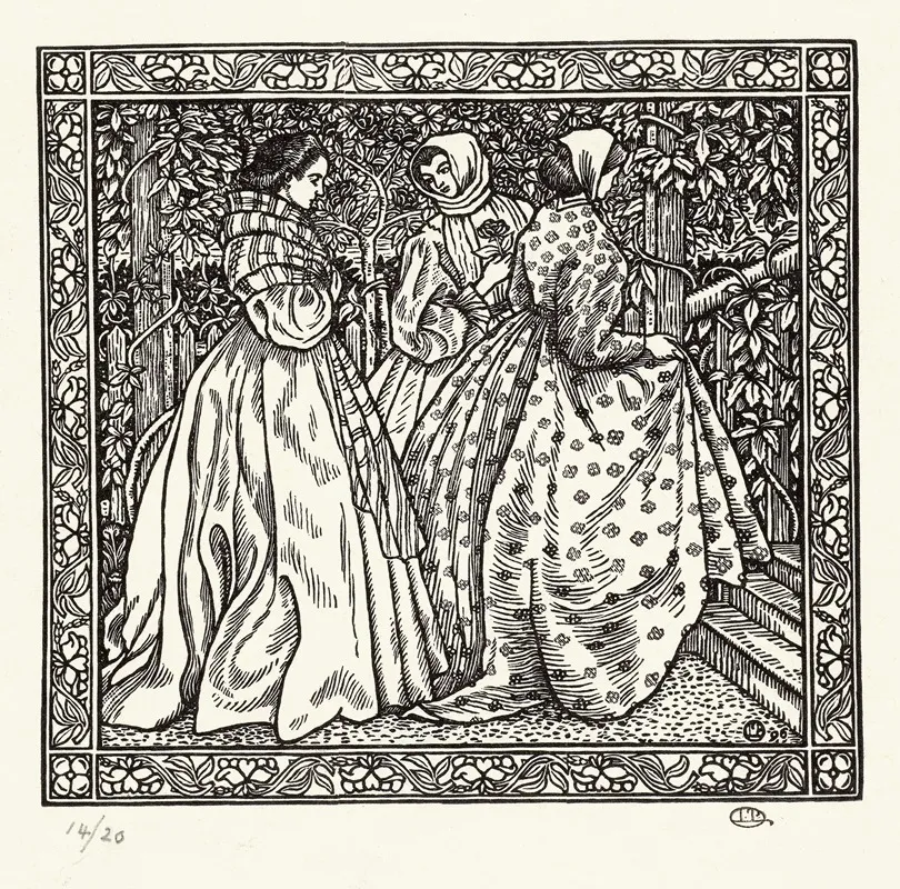 Drie Vrouwen In Een Tuin