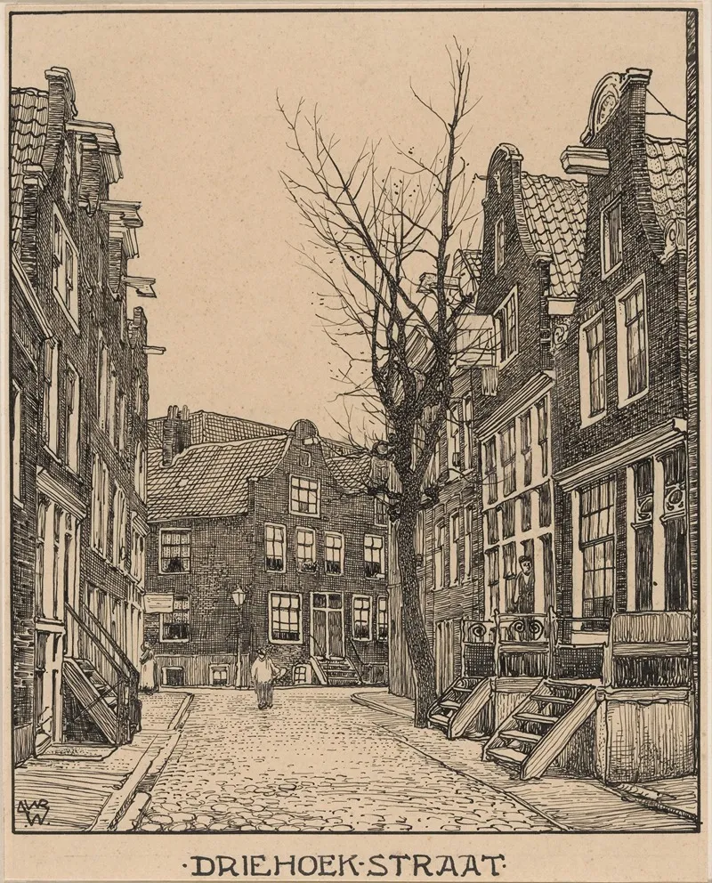 Driehoekstraat Te Amsterdam by Willem Wenckebach - Canvas Print