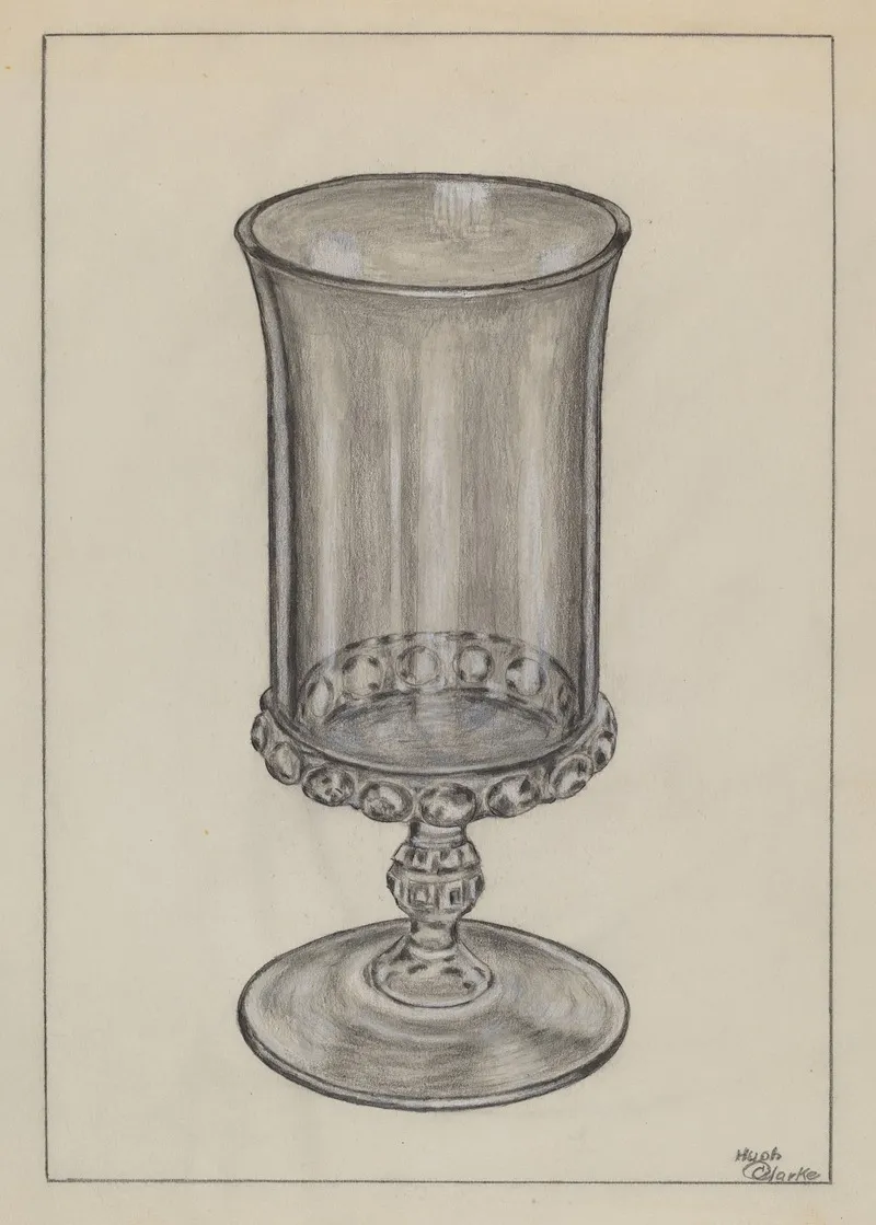 Drinking Glass by Hugh Clarke - Canvas Print