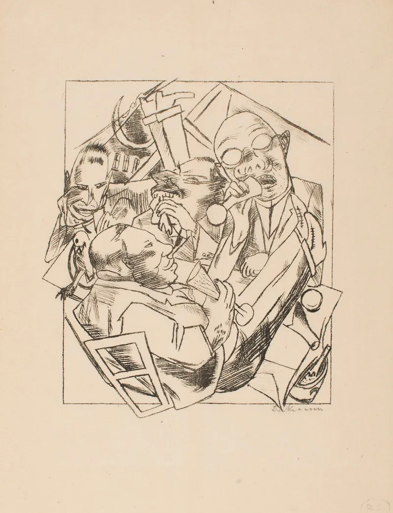 Drinking Song by Max Beckmann - Canvas Print