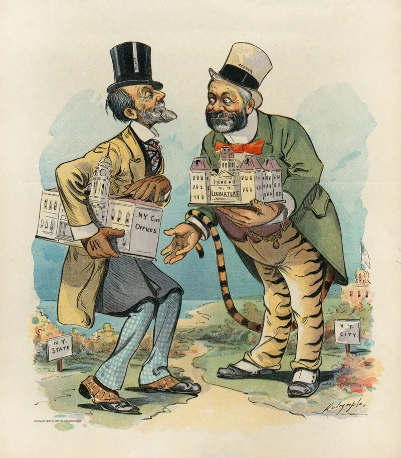 Driving The Same Old Bargain by Louis Dalrymple - Canvas Print