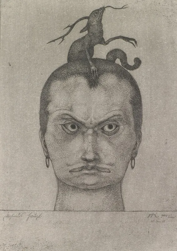 Drohendes Haupt by Paul Klee - Canvas Print