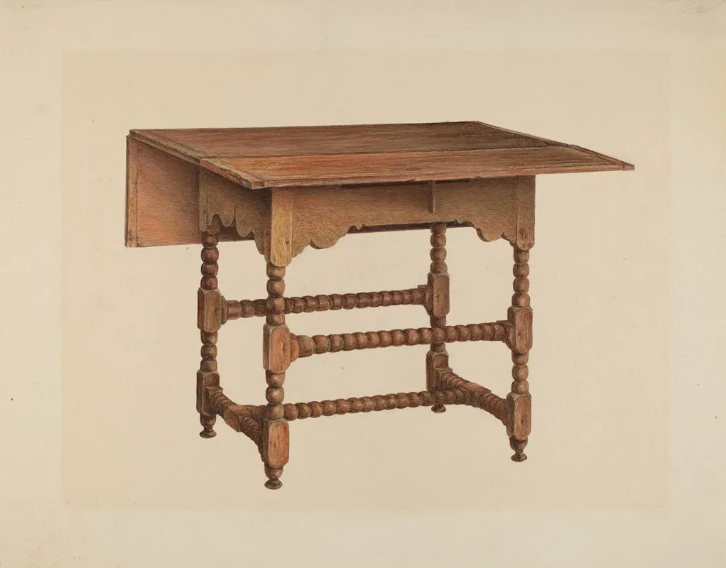 Drop Leaf Table 9