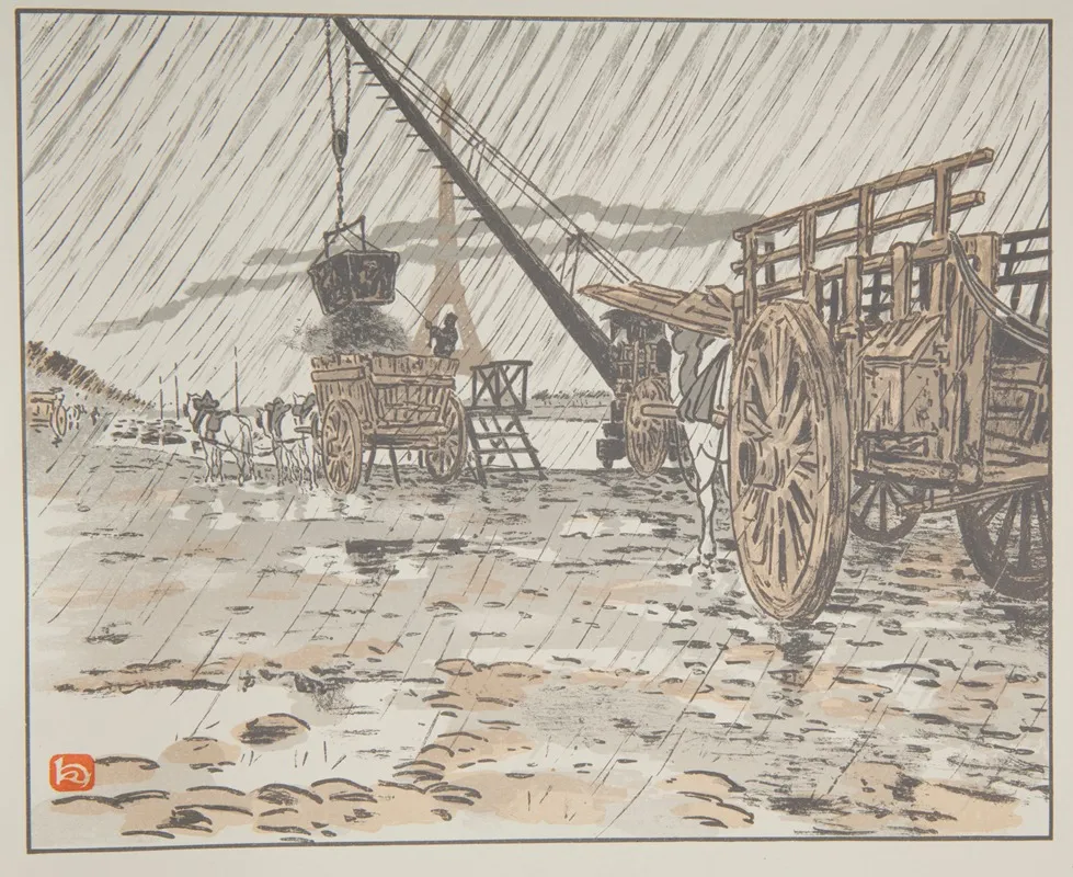 Du Quai De Passy Par La En Pluie