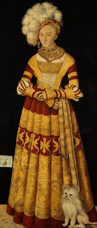 Duchess Katharina Von Mecklenburg by Lucas Cranach the Elder - Canvas Print