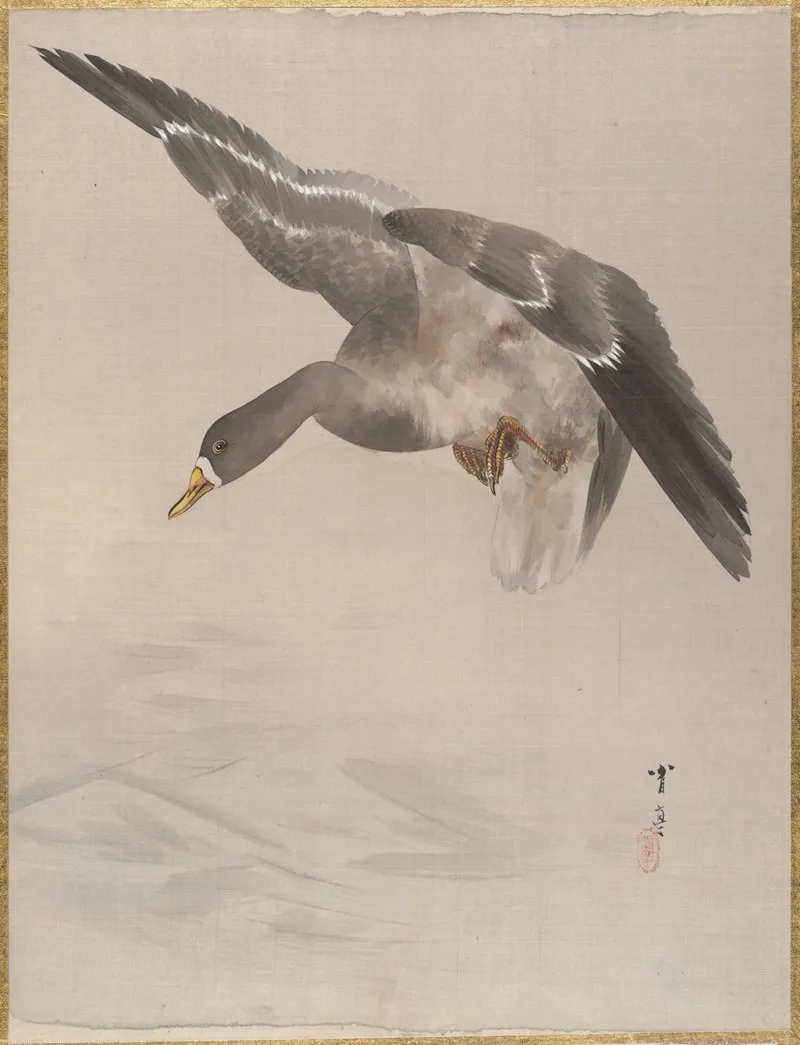 Duck 3 by Watanabe Seitei - Canvas Print